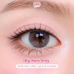 PINKRABBIT SOFTLENS BIG NARA GREY - Normal, Minus 0.5 S/D 10.00 (1PCS/Sebelah)