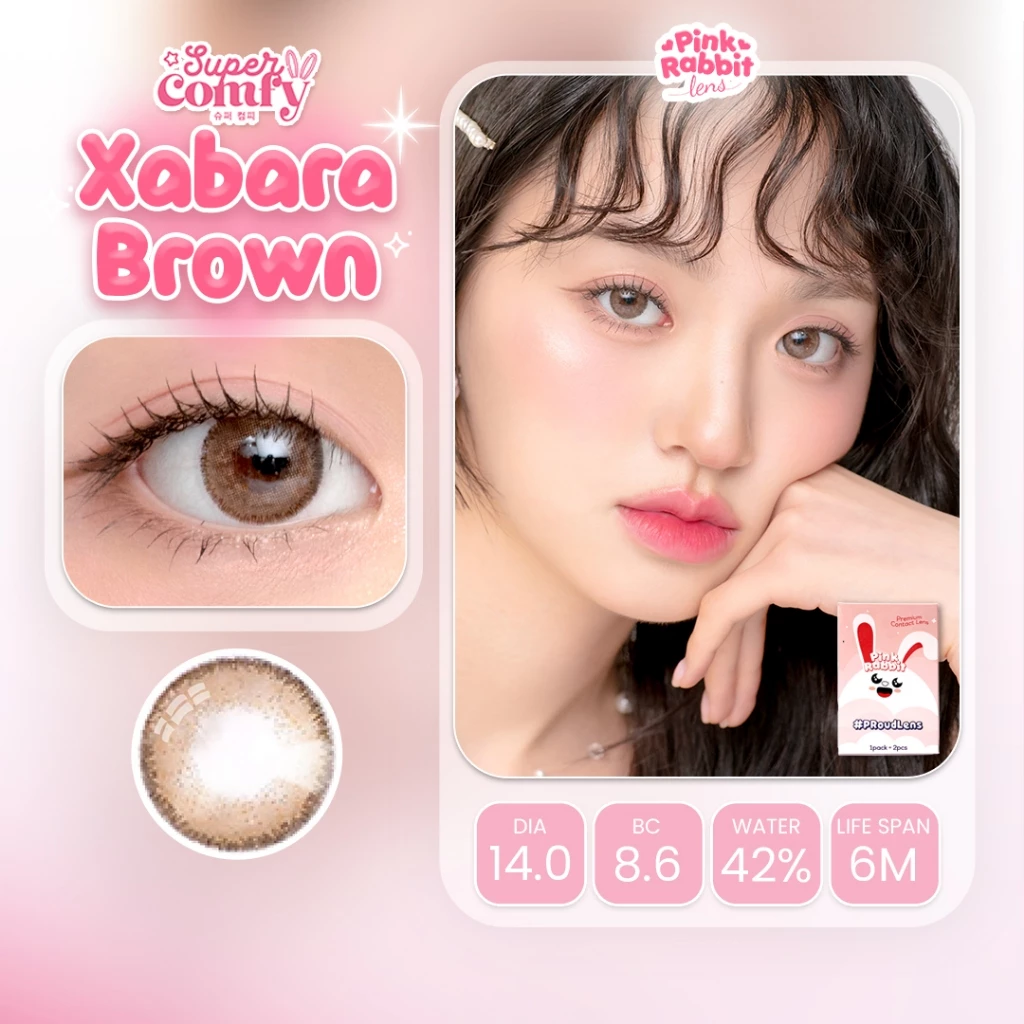 PINKRABBIT SOFTLENS SUPER COMFY XABARA BROWN - Normal, Minus 0.5 S/D 8.00 - Image 3
