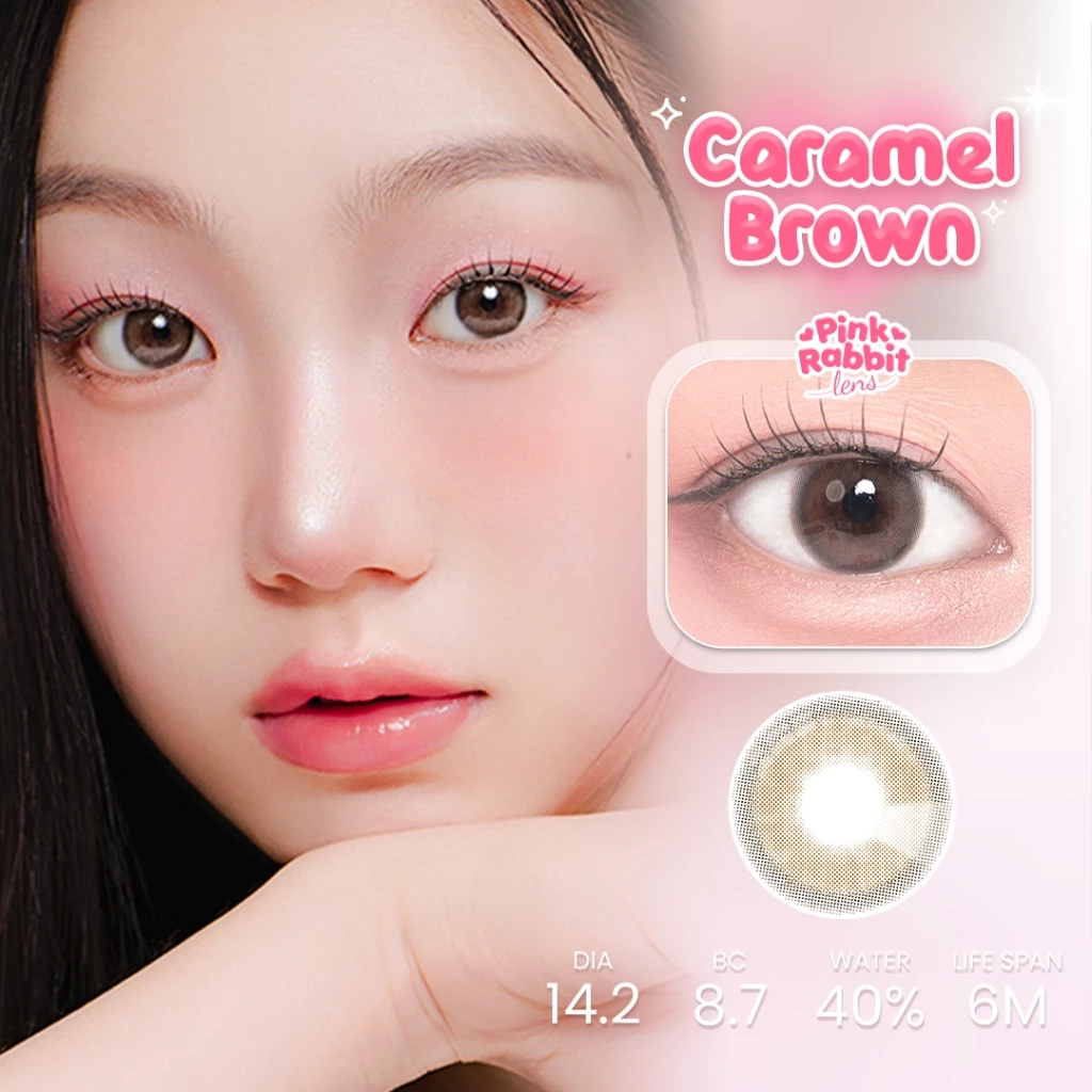 PINKRABBIT SOFTLENS CARAMEL BROWN - Normal, Minus 0.5 S/D 10.00 (1PCS/Sebelah) - Image 4